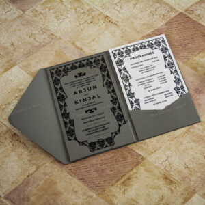 Trifold Acrylic Invitation 10126