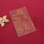 AWI-Captivating Transparent Acrylic Invitation 10151