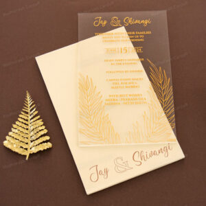 Exquisite Acrylic Invitation Card 10153