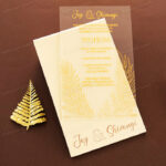 AWI-Exquisite Acrylic Invitation Card 10153