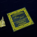 AWI-Exquisite Border-Design Acrylic Invitation 10201