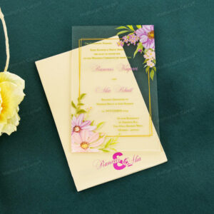 Crystal-Clear Acrylic Invitation Card 10221