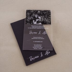 Exquisite Custom Acrylic Invitation 10222