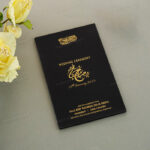 AWI-Black Acrylic Wedding Invitation 10229