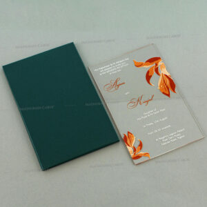 Floral Acrylic Invitation 10231