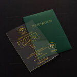 AWI-Luxurious Inauguration Acrylic Invitations 10326