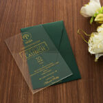 AWI-Luxurious Inauguration Acrylic Invitations 10326