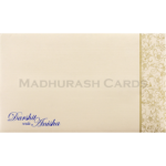 MWC-Blue & Cream Wedding Card 16084