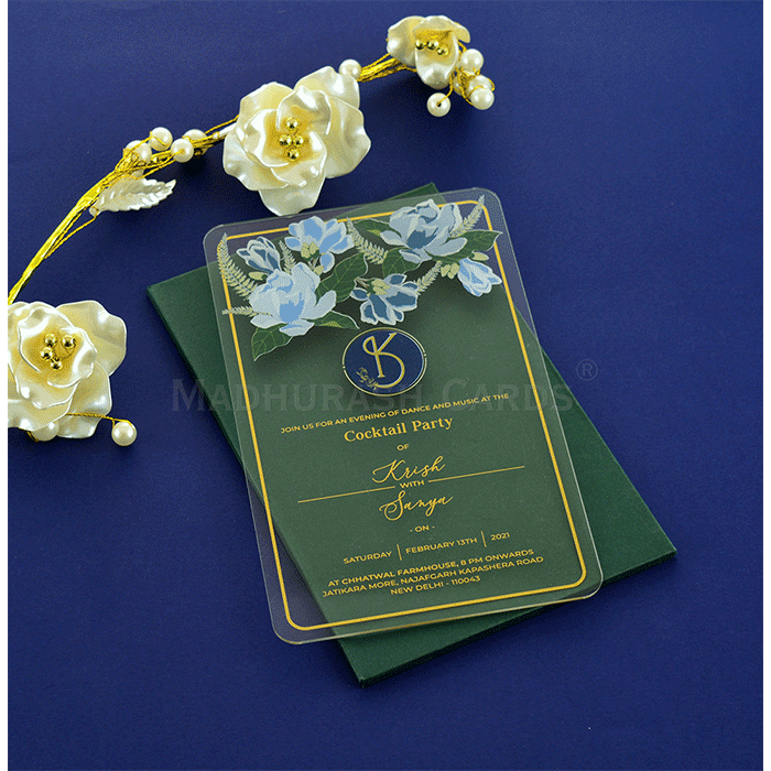 Romantic Acrylic Invitations 9427B