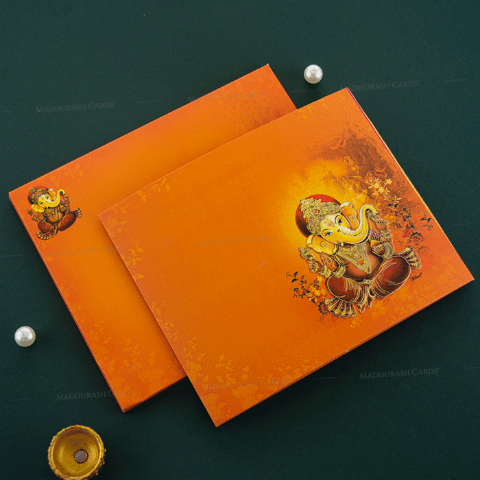 Auspicious Hindu Wedding Card 19083C