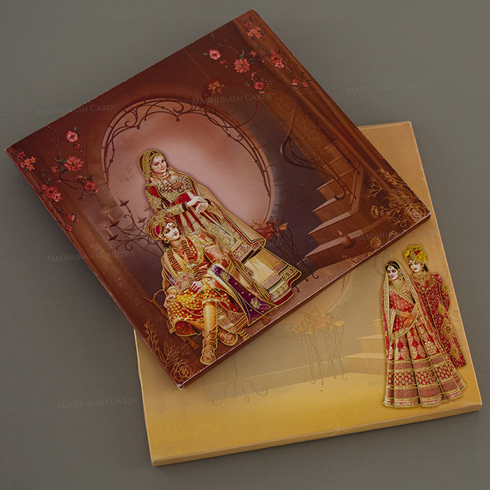 Elegant Traditional Wedding Card 19068G