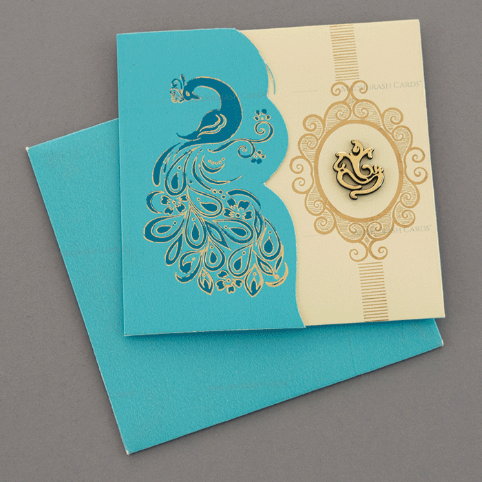 Exquisite Peacock Invitation Card 18538