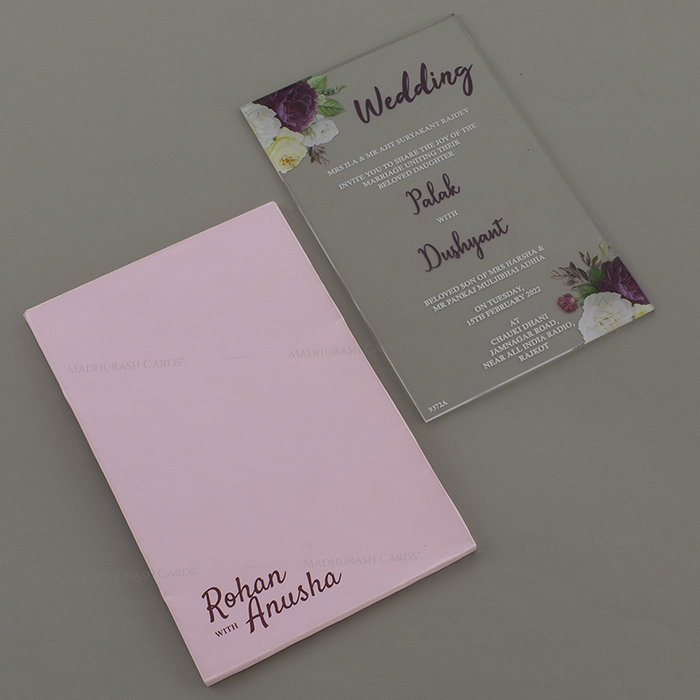 Vibrant Acrylic Wedding Invitation 8925