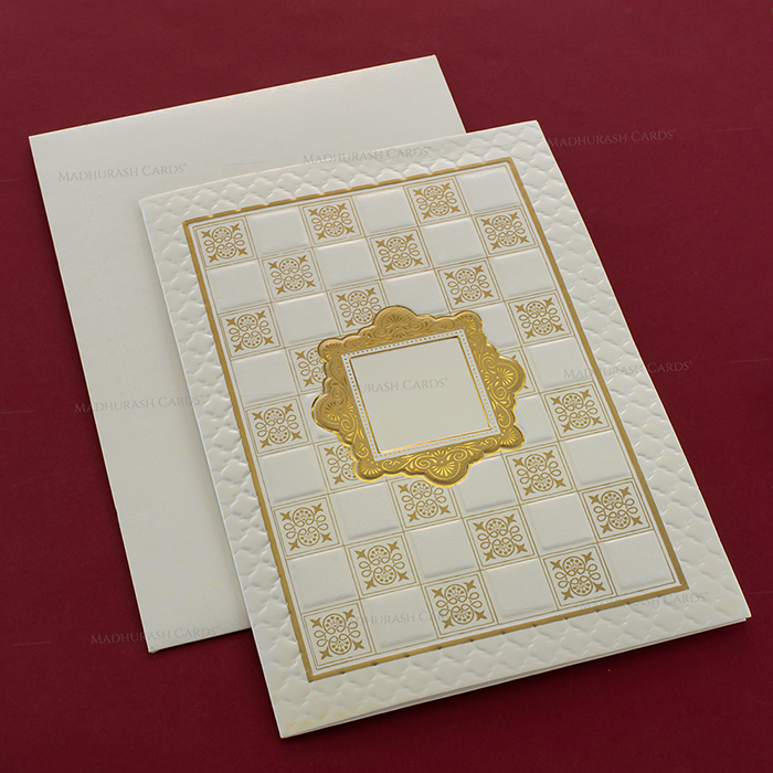 Elegant Embossed Wedding Invitation 20137