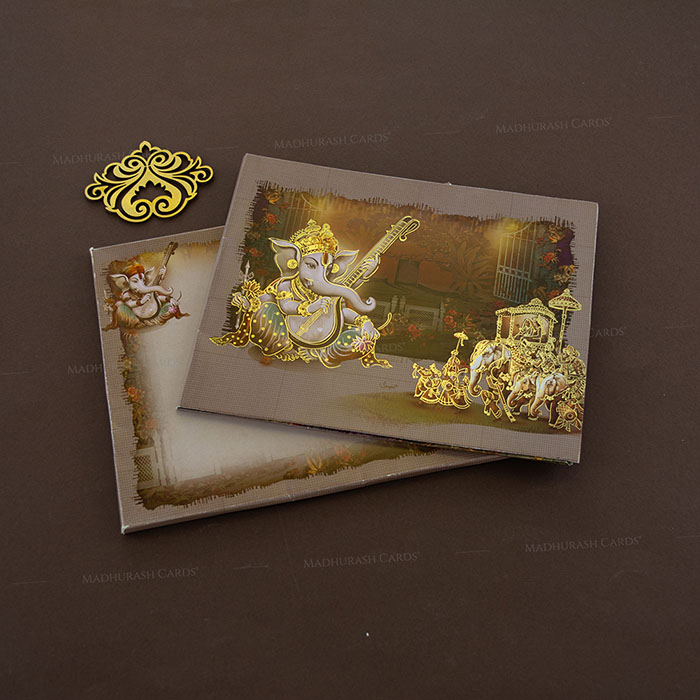 Divine Ganesha Wedding Card 23090