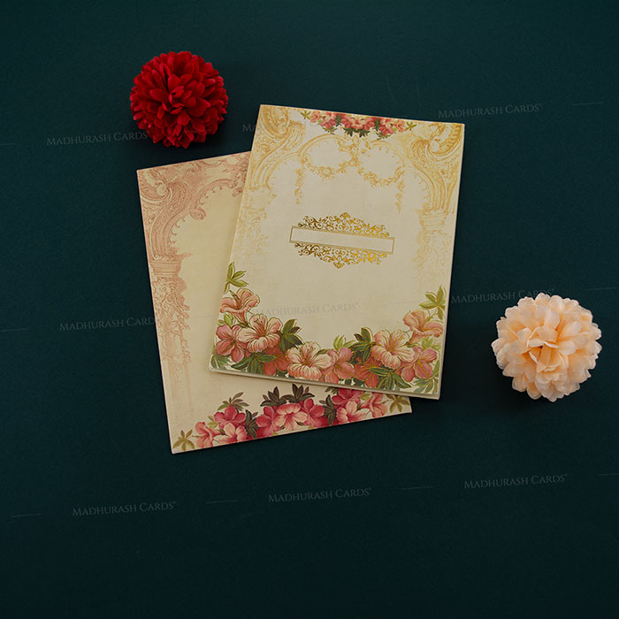 Floral Wedding Invitation Card 23117