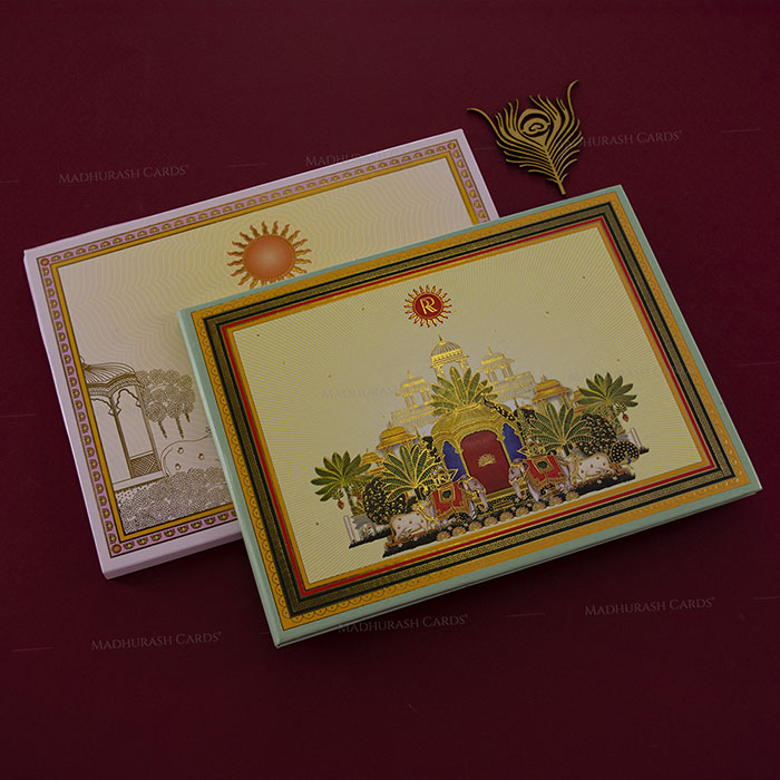 Regal Palace Wedding Invitation 3019