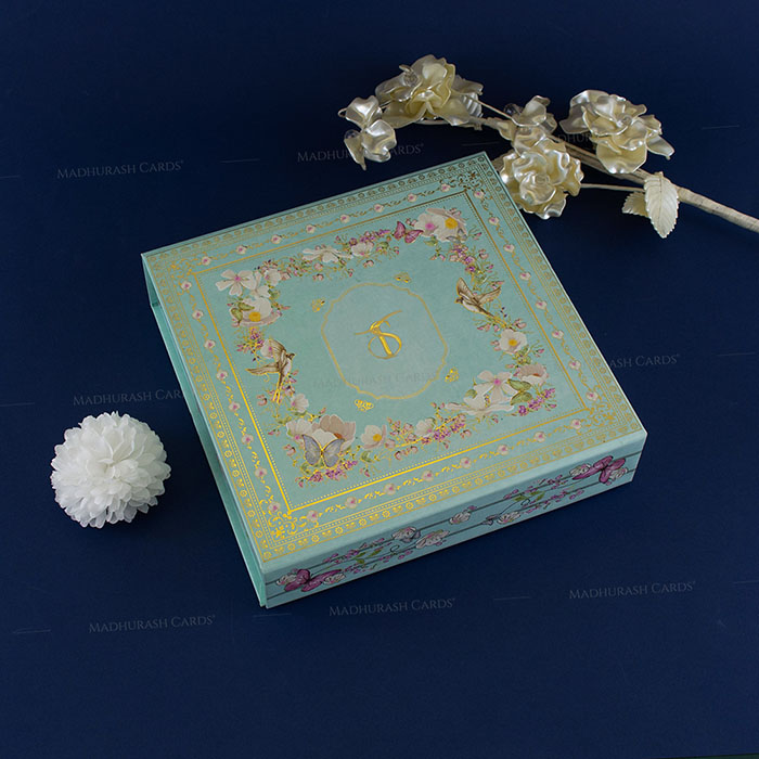 Floral Box Wedding Card 3016CCB