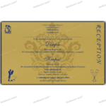 CZC-Stylish Fabric Wedding Invite 7336BG