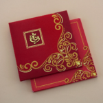 FWI-Graceful Padded Wedding Card 7407G