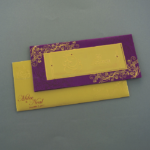 AI-Stunning Purple Wedding Card 7504