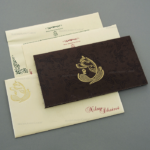 DWC-Ganesha Fabric Wedding Card 7595