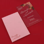 AWI-Floral Acrylic Invitation 8861A