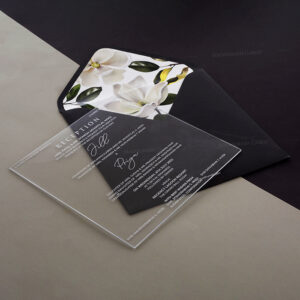 Acrylic Wedding Invitation 8870BL