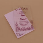 AWI-Exquisite Leafy Acrylic Invitation 8916MR