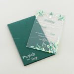 AWI-Exquisite Floral Transparent Invitation 8926