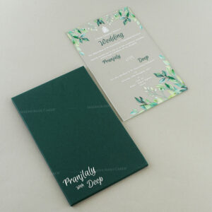 Exquisite Floral Transparent Invitation 8926