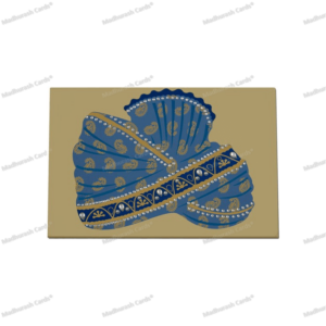 Stylish Turban Design Invite 9012PB