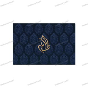 Exquisite Fabric Wedding Card 9029BG