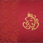 CZC-Adorable Ganesha Wedding Card 9033MG