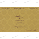 CZC-Enchanting Metallic Wedding Invite 9106VG