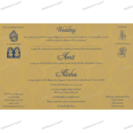 CZC-Stunning Ganesha Wedding Invite 9107BG