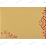 CZC-Refined Ganesha Wedding Card 9107GG