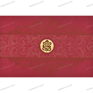 Flawless Ganesha Wedding Card 9107MG