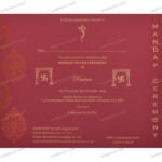 CZC-Flawless Ganesha Wedding Card 9107MG