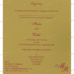 CZC-Admirable Wedding Invitation 9109CG