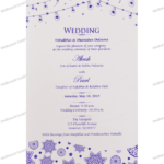 CZC-Charming Fabric Wedding Card 9120