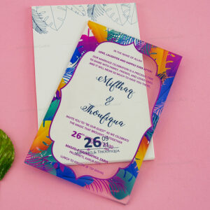 Stunning Acrylic Wedding Invite 9141