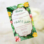 AWI-Classic Floral Acrylic Invitations 9144