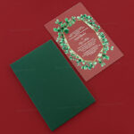 AWI-Leafy Frosted Acrylic Invitations 9148