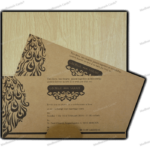 CZC-Elegant MDF Wedding Invitation 9203