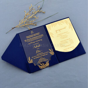 Luxurious Clear Acrylic Wedding Invite 9414