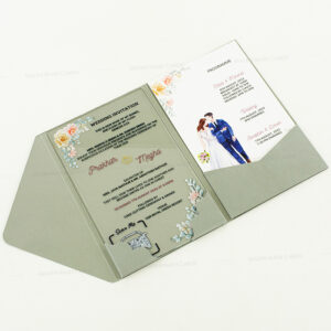 Stunning Acrylic Invitation 9417G