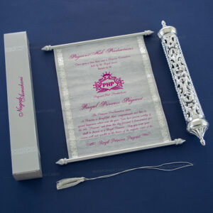 Silver Scroll Invitation SC-5005