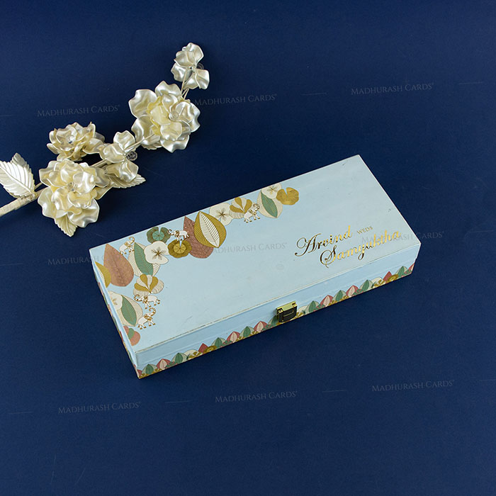 Elegant MDF Box Wedding Card 2304