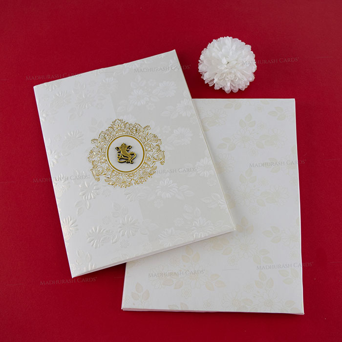 Sophisticated Hindu Wedding Invitation 23105